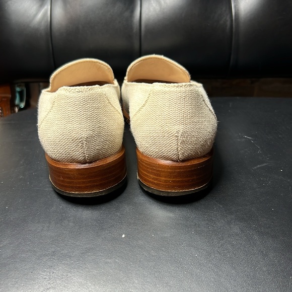 CHANEL Cream Interlocking CC Slip On Loafers Flats size 37 - Picture 7 of 7